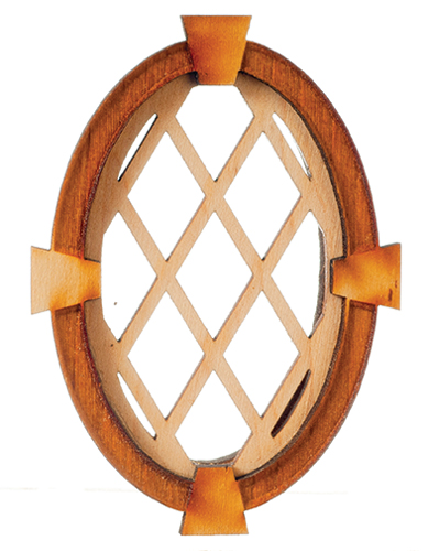 Oval Diamond Keystone Window